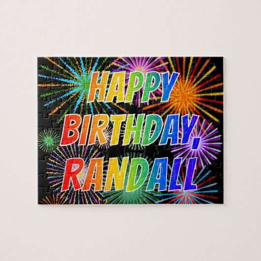 名「RANDALL」、おもしろい「ハッピーバースデー」 ジグソーパズル (横)