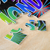 名「RAYMOND」、おもしろい「ハッピーバースデー」 ジグソーパズル (側面)