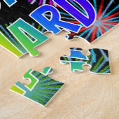 名「RICHARD」、おもしろい「ハッピーバースデー」 ジグソーパズル (側面)