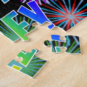 名「RILEY」、おもしろい「ハッピーバースデー」 ジグソーパズル (側面)