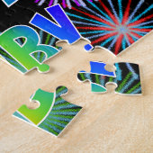 名「RUBY」、おもしろい「ハッピーバースデー」 ジグソーパズル (側面)