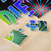 名「SADIE」、おもしろい「ハッピーバースデー」 ジグソーパズル (側面)