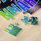 名「SAVANNAH」、おもしろい「ハッピーバースデー」 ジグソーパズル (側面)