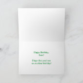 名「SEAN」おもしろい「ハッピーバースデー」 カード (内部)
