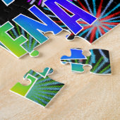 名「SELENA」、おもしろい「ハッピーバースデー」 ジグソーパズル (側面)