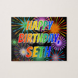 名「SETH」、おもしろい「ハッピーバースデー」 ジグソーパズル