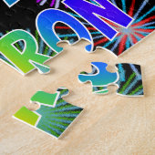 名「SHARON」、おもしろい「ハッピーバースデー」 ジグソーパズル (側面)