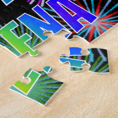 名「SHEENA」、おもしろい「ハッピーバースデー」 ジグソーパズル (側面)