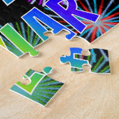 名「SKYLAR」、おもしろい「ハッピーバースデー」 ジグソーパズル (側面)