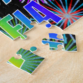 名「SOFIA」、おもしろい「ハッピーバースデー」 ジグソーパズル (側面)