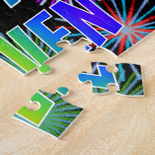 名「STEVEN」、おもしろい「ハッピーバースデー」 ジグソーパズル (側面)