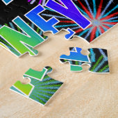 名「SYDNEY」、おもしろい「ハッピーバースデー」 ジグソーパズル (側面)