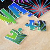 名「TINA」、おもしろい「ハッピーバースデー」 ジグソーパズル (側面)