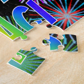 名「TRACI」、おもしろい「ハッピーバースデー」 ジグソーパズル (側面)