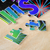 名「TRAVIS」、おもしろい「ハッピーバースデー」 ジグソーパズル (側面)