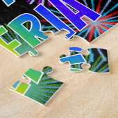 名「VALERIA」、おもしろい「ハッピーバースデー」 ジグソーパズル (側面)