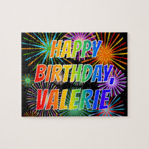 名「VALERIE」、おもしろい「ハッピーバースデー」 ジグソーパズル