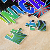 名「VERONICA」、おもしろい「ハッピーバースデー」 ジグソーパズル (側面)