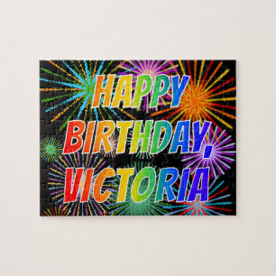 名「VICTORIA」、おもしろい「ハッピーバースデー」 ジグソーパズル