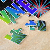 名「WAYNE」、おもしろい「ハッピーバースデー」 ジグソーパズル (側面)