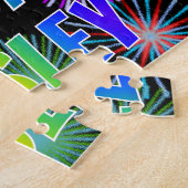 名「WESLEY」、おもしろい「ハッピーバースデー」 ジグソーパズル (側面)