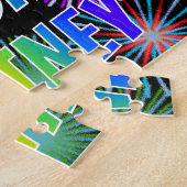 名「WHITNEY」、おもしろい「ハッピーバースデー」 ジグソーパズル (側面)