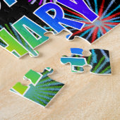 名「ZACHARY」、おもしろい「ハッピーバースデー」 ジグソーパズル (側面)