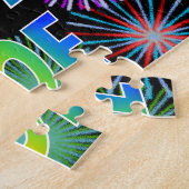 名「ZOE」、おもしろい「ハッピーバースデー」 ジグソーパズル (側面)