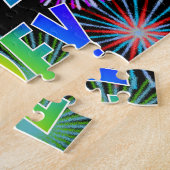 名「ZOEY」、おもしろい「ハッピーバースデー」 ジグソーパズル (側面)