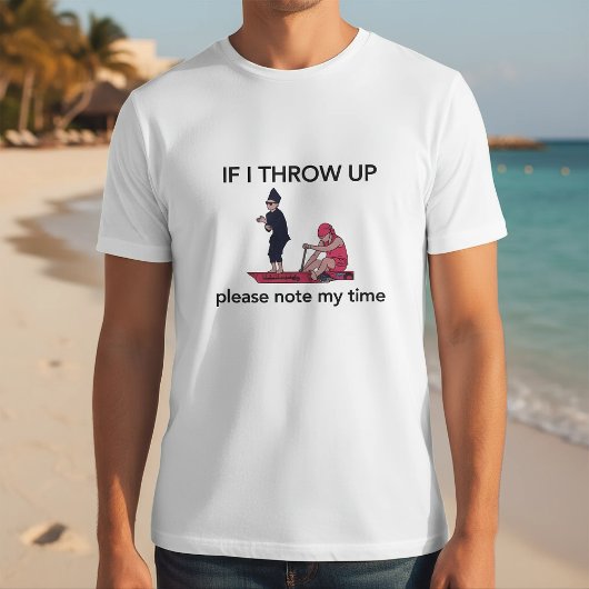 吐いたら時間を記録してください ローイング Tシャツ