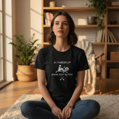 吐いた時は計測時間を記録してください ローイング Tシャツ