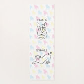 吐き出しますフレンチ・ブルドッグを吸い込んで下さい ヨガマット (裏面)