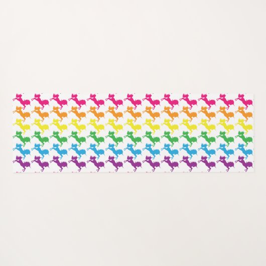 吐き出しますヨガ/めい想のユニコーンを吸い込んで下さい ヨガマット (裏面(横))