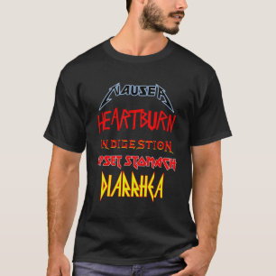 吐き気ヘバーン消化不良性胃下痢 Tシャツ