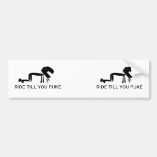 吐くまで乗車 バンパーステッカー