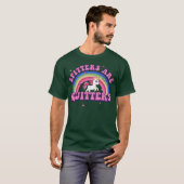 吐く人はやめる人 ユニコーン ジョークTシャツ Tシャツ (正面フル)