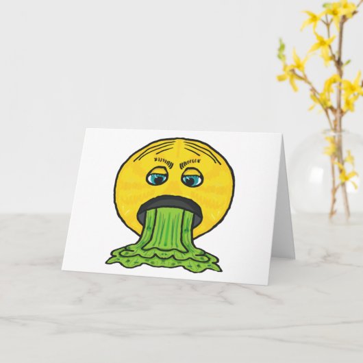 吐く カード (黄色い花)