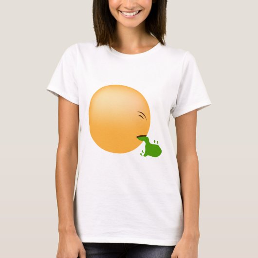 吐くEmoji Tシャツ (正面)