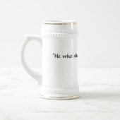 吐けば鼻糞"彼は、そう彼。" ビールジョッキ (左)