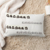 向きあう像 ランバークッション (ブランケット)