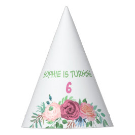 「向きを変えている+数値」カスタマイズフローラ パーティーハット