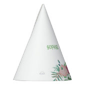 「向きを変えている+数値」カスタマイズフローラ パーティーハット (左)