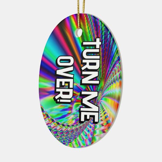 向きを変えろ!--感謝してい!私はそれを必要とした! セラミックオーナメント (左)