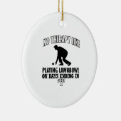 向くことおよび素晴らしい芝生ボールのデザイン セラミックオーナメント (右)