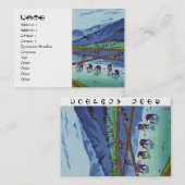 向こうずねのhangaの景色を植えるShiro笠松町の米 名刺 (正面/裏面)