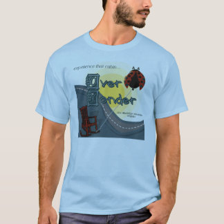 向こうに小屋のロゴのTシャツに Tシャツ