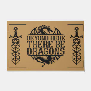 向こうに竜 Dungeon Dragon Doormat ドアマット