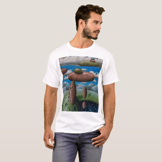 向こうのワイシャツに Tシャツ