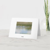 向こうの岸から思いを込めて、あなたのことを考えています。 カード (裏面)