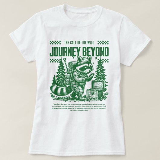向こうの荒野の旅の声 Tシャツ (デザイン正面)